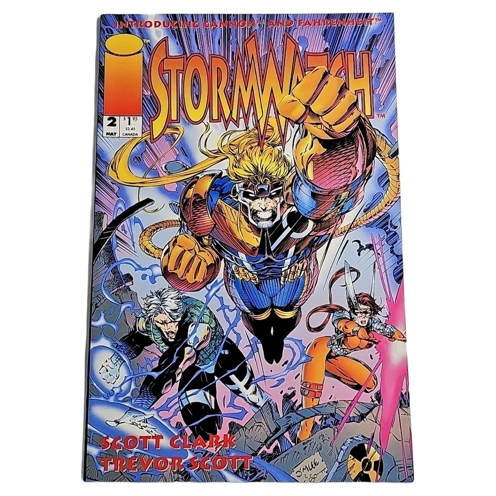 Image Comics‎ Stormwatch 2 May 1993 Vintage Comic Book Cannon & Fahrenheit Intro